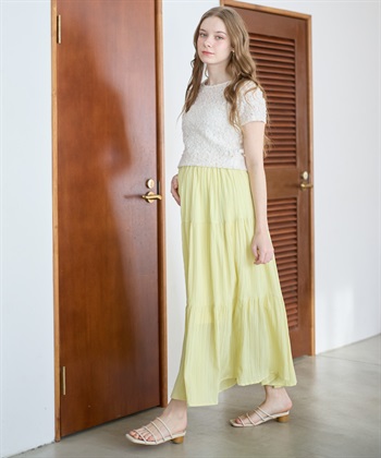 Rosemadame ドビー楊柳ティアードスカート（マタニティ/ 妊婦服）産前・産後対応_subthumb_11