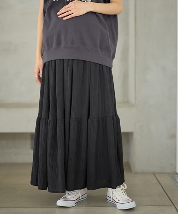 Rosemadame ドビー楊柳ティアードスカート（マタニティ/ 妊婦服）産前・産後対応_subthumb_13