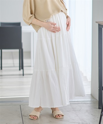 Rosemadame ドビー楊柳ティアードスカート（マタニティ/ 妊婦服）産前・産後対応_subthumb_16