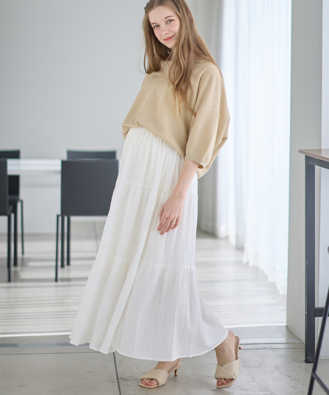 Rosemadame ドビー楊柳ティアードスカート（マタニティ/ 妊婦服）産前・産後対応_sub_18