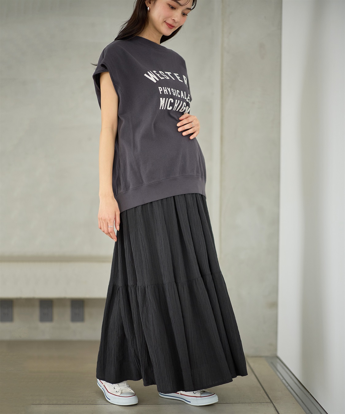 Rosemadame ドビー楊柳ティアードスカート（マタニティ/ 妊婦服）産前・産後対応_sub_19