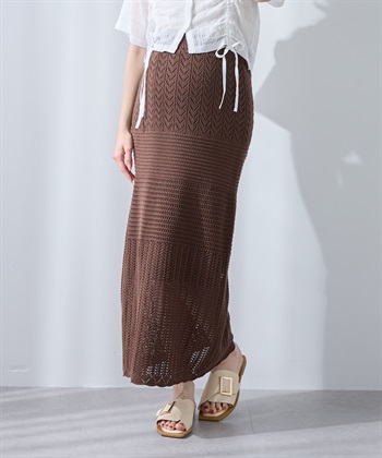 Rosemadame 透かし編みニットスカート（マタニティ～産後）妊婦服 産前・産後対応_subthumb_8