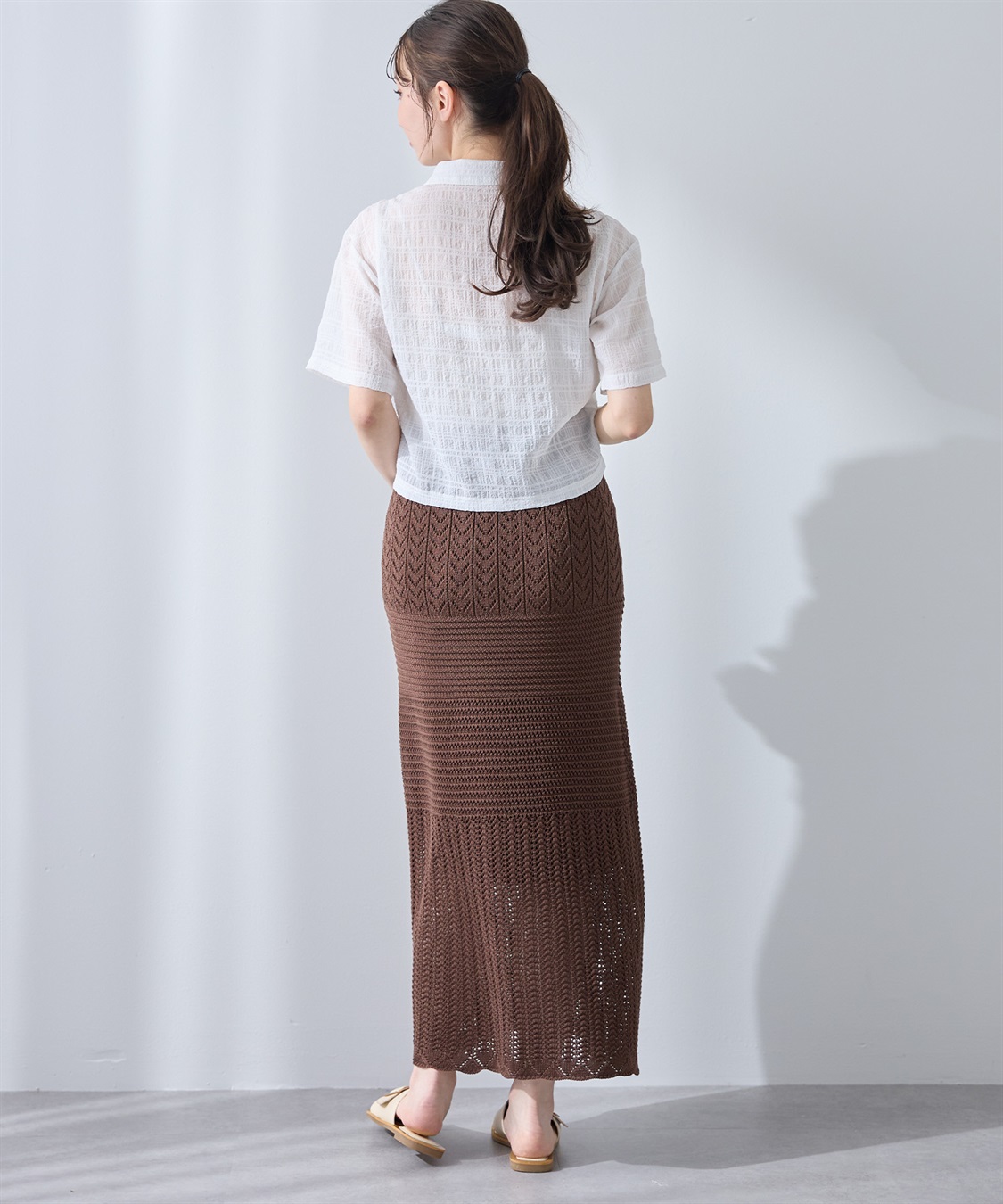 Rosemadame 透かし編みニットスカート（マタニティ～産後）妊婦服 産前・産後対応_sub_10