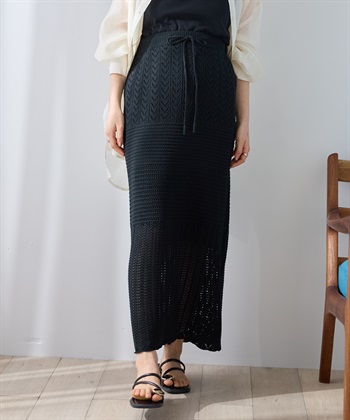 Rosemadame 透かし編みニットスカート（マタニティ～産後）妊婦服 産前・産後対応_subthumb_11