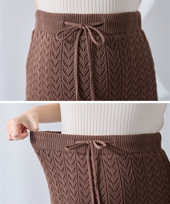 Rosemadame 透かし編みニットスカート（マタニティ～産後）妊婦服 産前・産後対応_subthumb_14