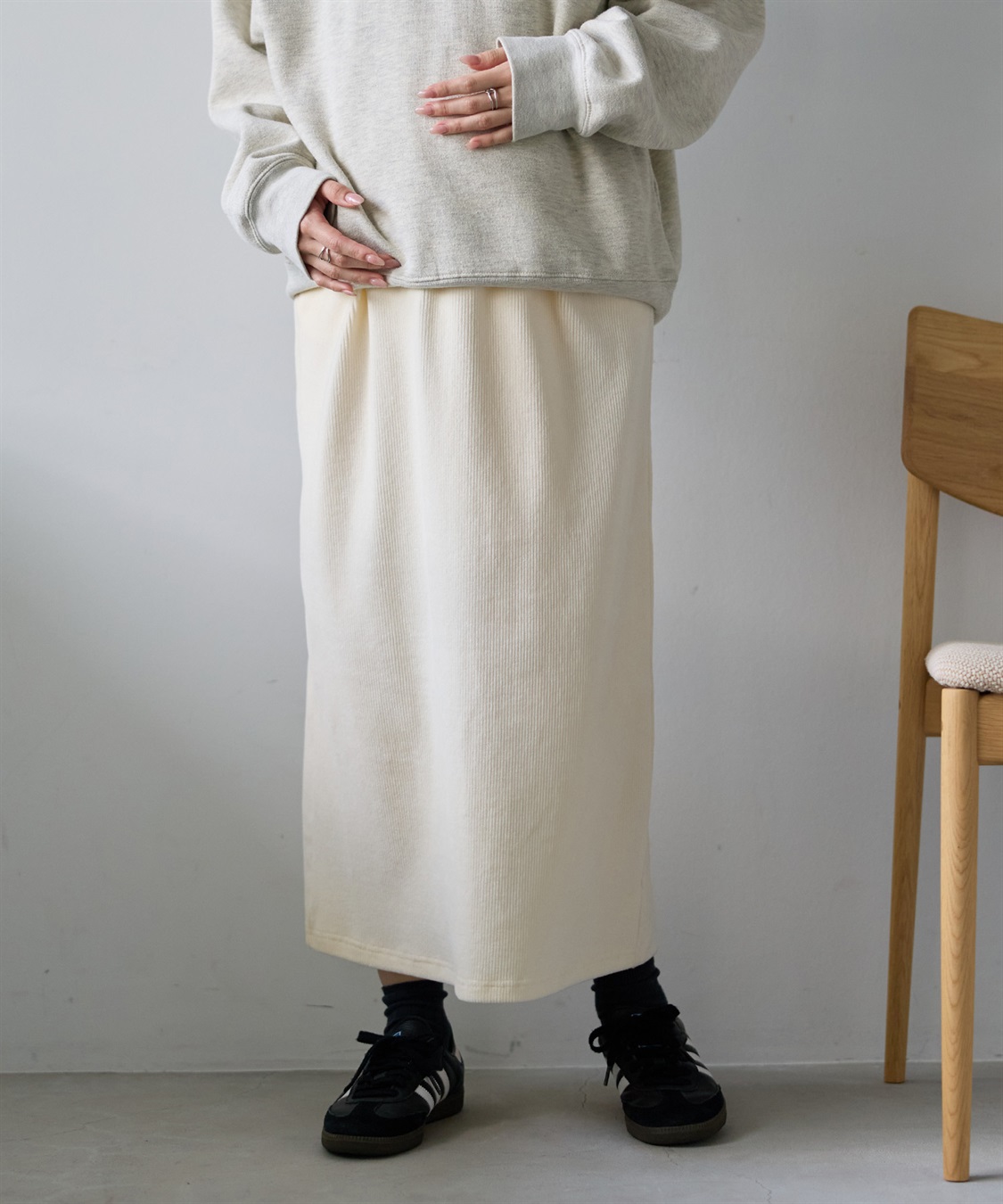 Rosemadame ストレッチ コーデュロイスカート_sub_2