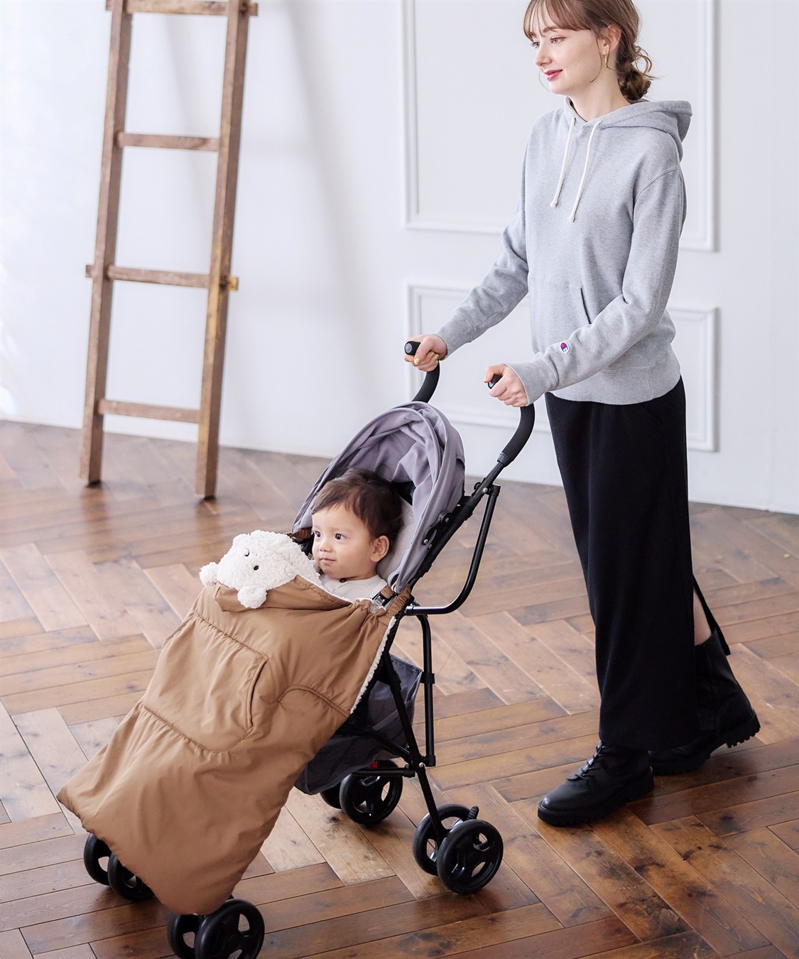 Rosemadame あったかモコモコベビーケープ（おくるみ）_sub_22