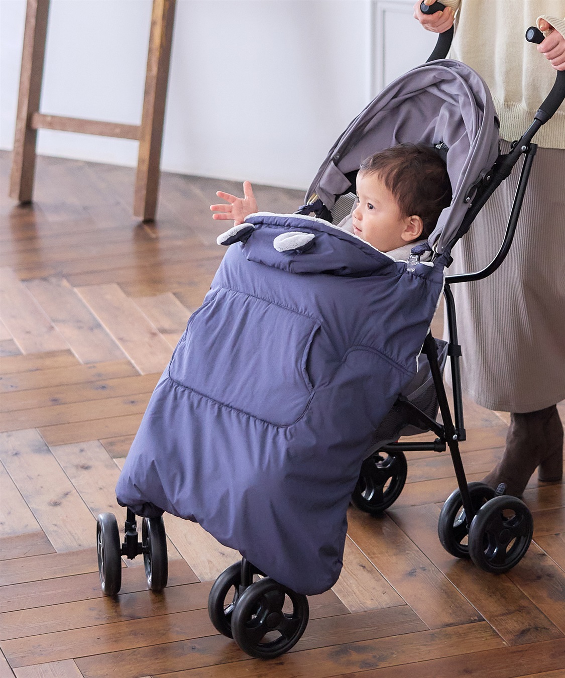 Rosemadame あったかモコモコベビーケープ（おくるみ）_sub_23