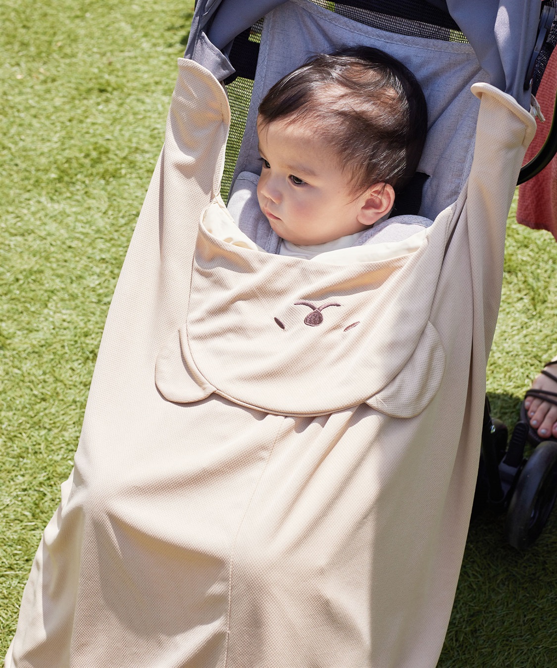 Rosemadame UVカット&接触冷感 アニマルひんやりベビーケープ_sub_5