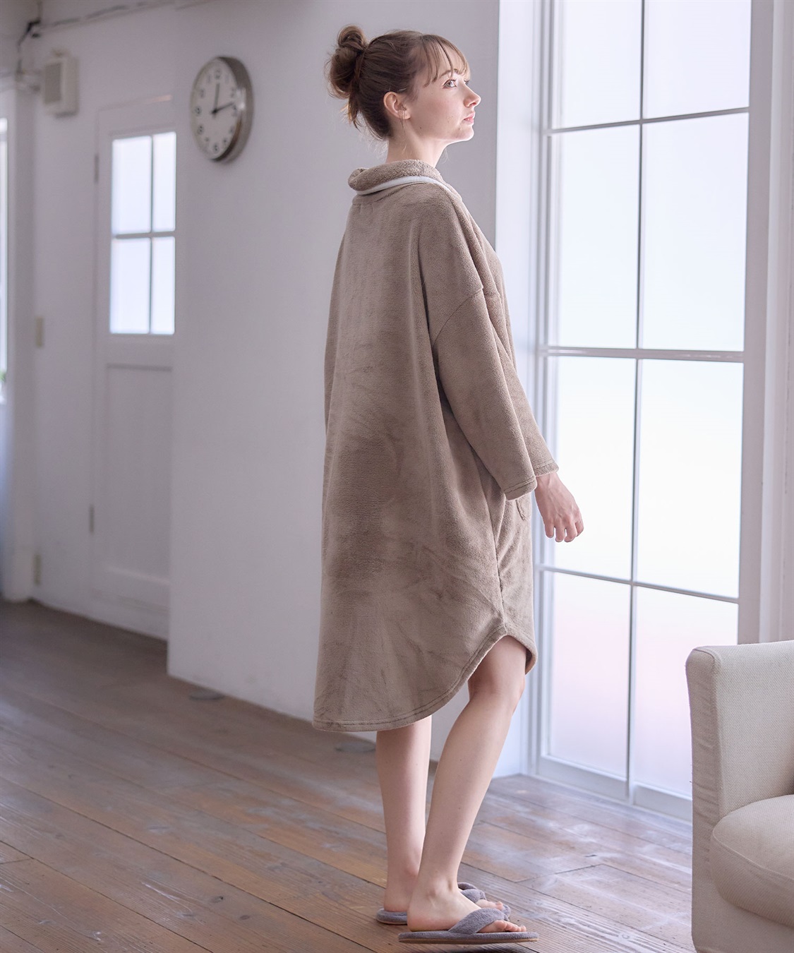 Rosemadame バスローブワンピース/ガウン(マタニティ/授乳服）授乳口付き 授乳楽々 妊婦服 産前・産後対応)_sub_15