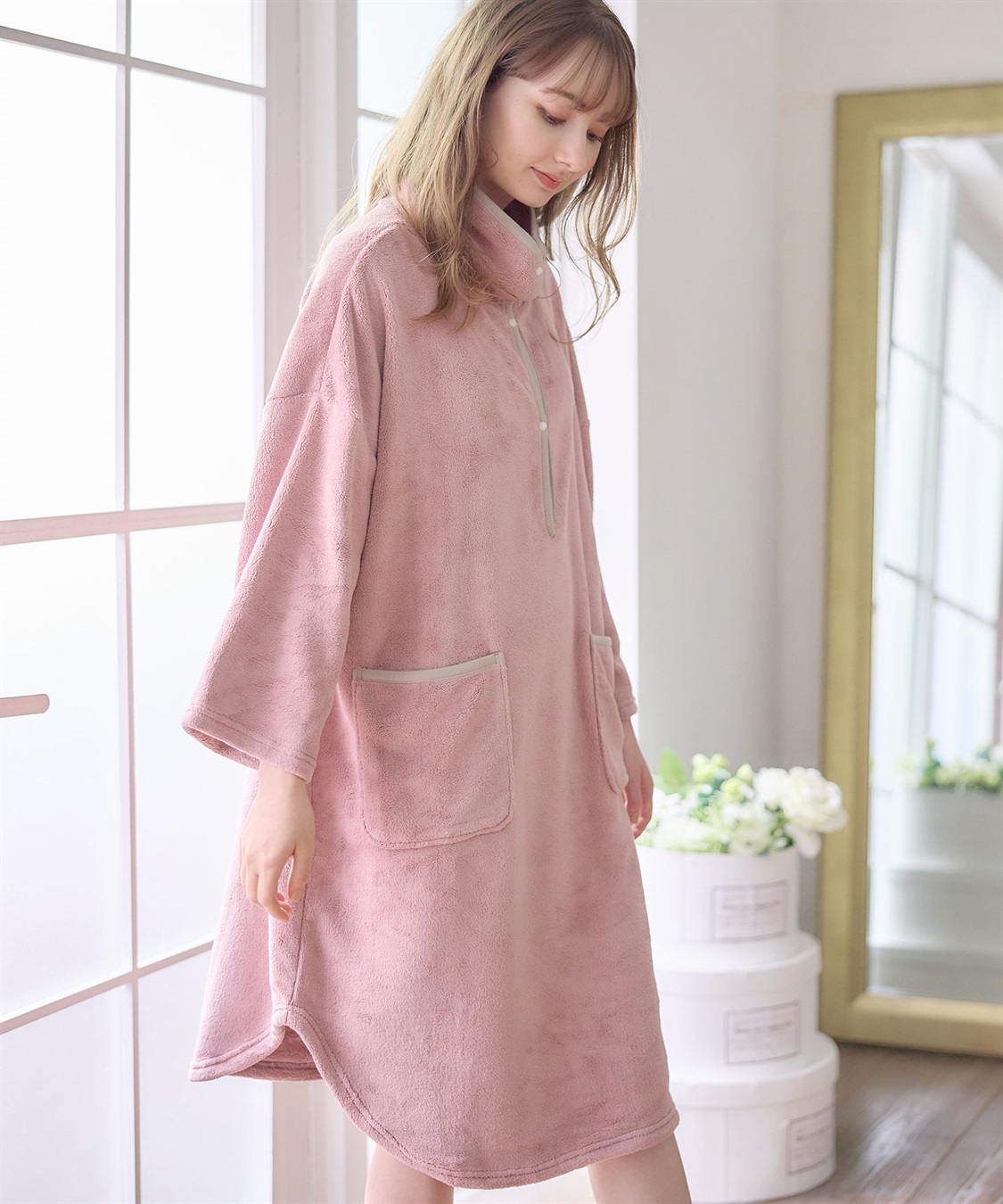 Rosemadame バスローブワンピース/ガウン(マタニティ/授乳服）授乳口付き 授乳楽々 妊婦服 産前・産後対応)_sub_20