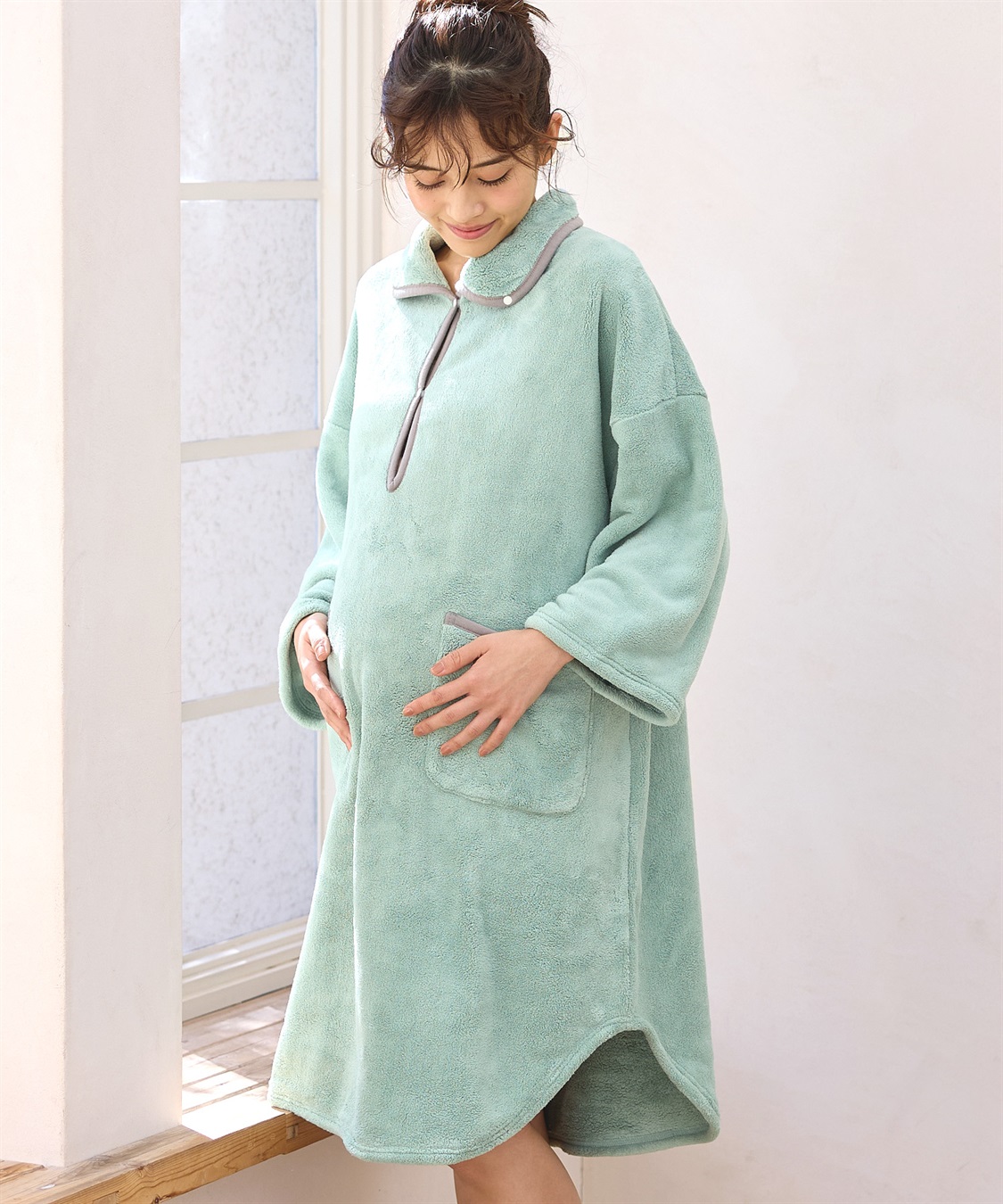 Rosemadame バスローブワンピース/ガウン(マタニティ/授乳服）授乳口付き 授乳楽々 妊婦服 産前・産後対応)_sub_27