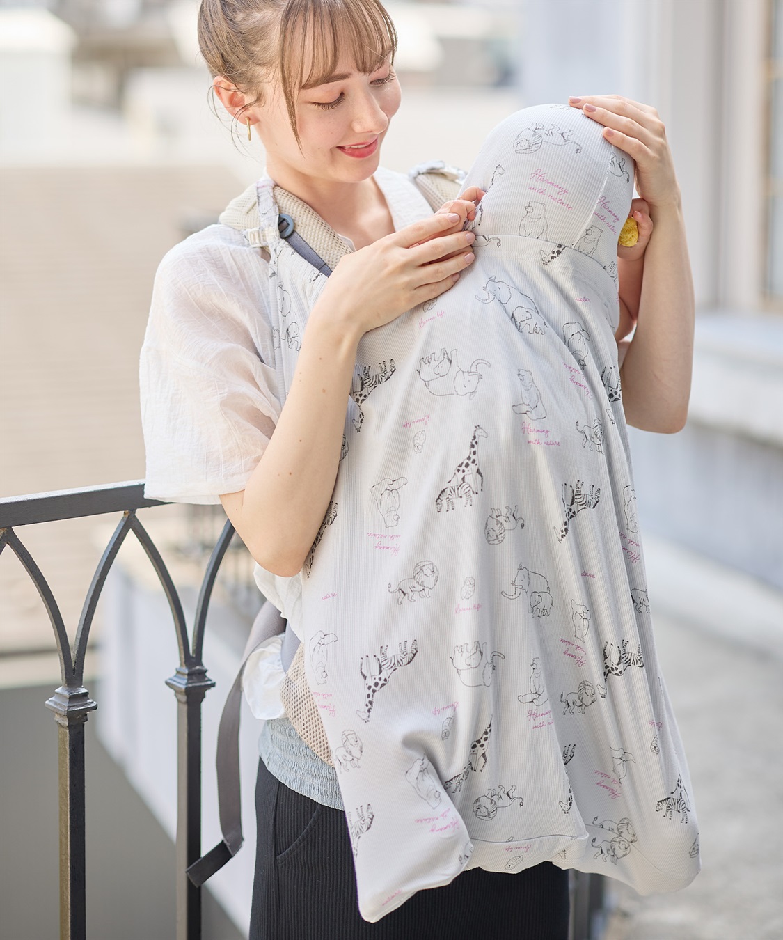 Rosemadame どうぶつ柄マルチケープ（接触冷感・UVカット・抗菌防臭）_sub_14