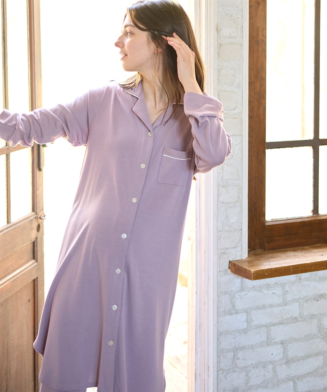 Rosemadame 【セット】やわらかレーヨン天竺パジャマ/ルームウェア（マタニティ/授乳服）授乳楽々 妊婦服 産前・産後対応_sub_18