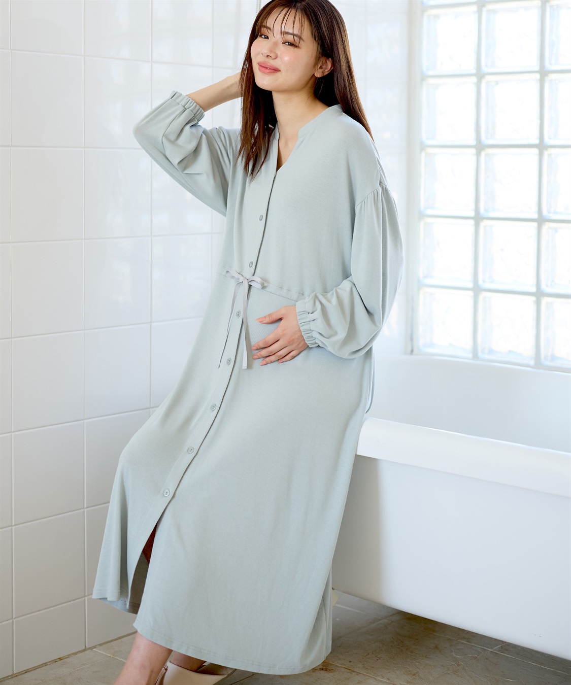 Rosemadame やわらかレーヨン天竺ネグリジェ パジャマ/ルームウェア（マタニティ/授乳服）授乳楽々 妊婦服 産前・産後対応_sub_7