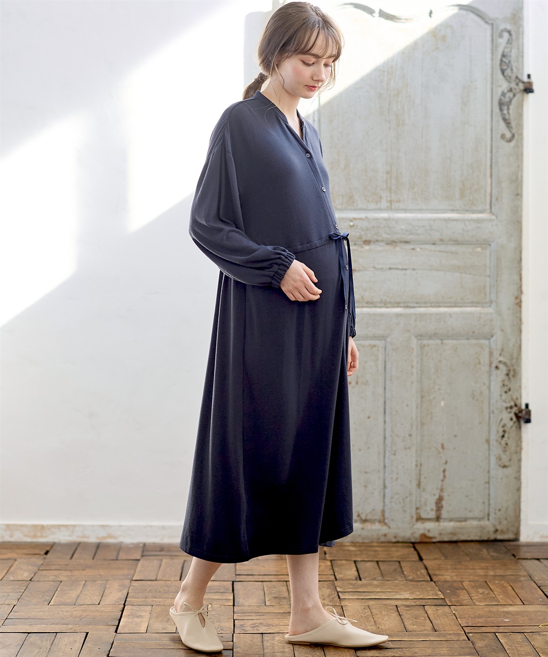 Rosemadame やわらかレーヨン天竺ネグリジェ パジャマ/ルームウェア（マタニティ/授乳服）授乳楽々 妊婦服 産前・産後対応_sub_9