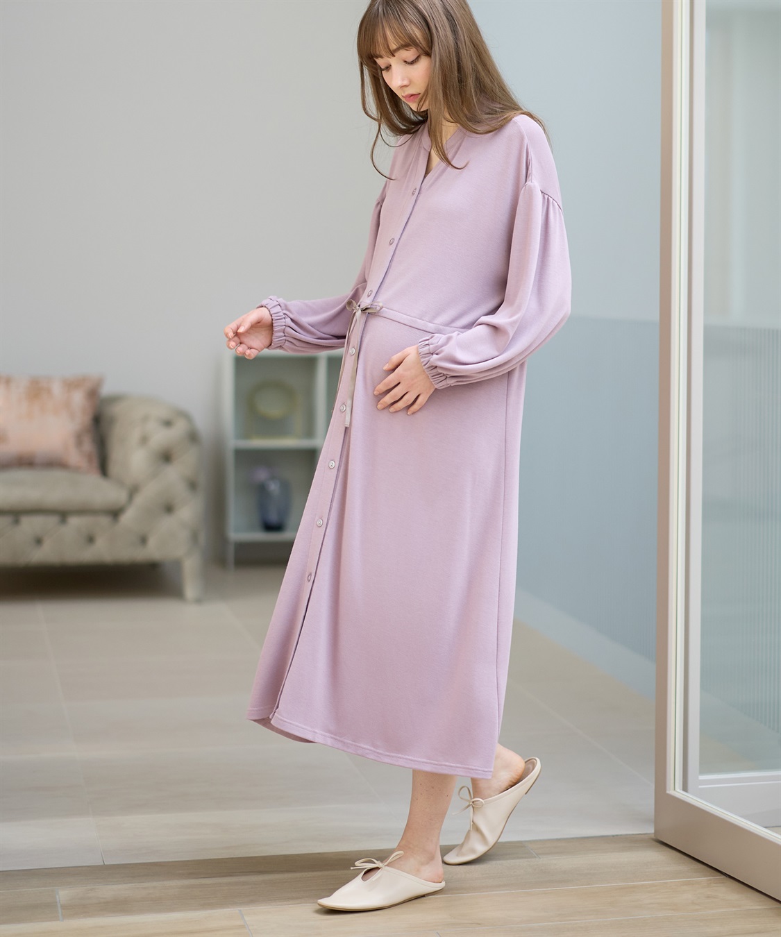 Rosemadame やわらかレーヨン天竺ネグリジェ パジャマ/ルームウェア（マタニティ/授乳服）授乳楽々 妊婦服 産前・産後対応_sub_14