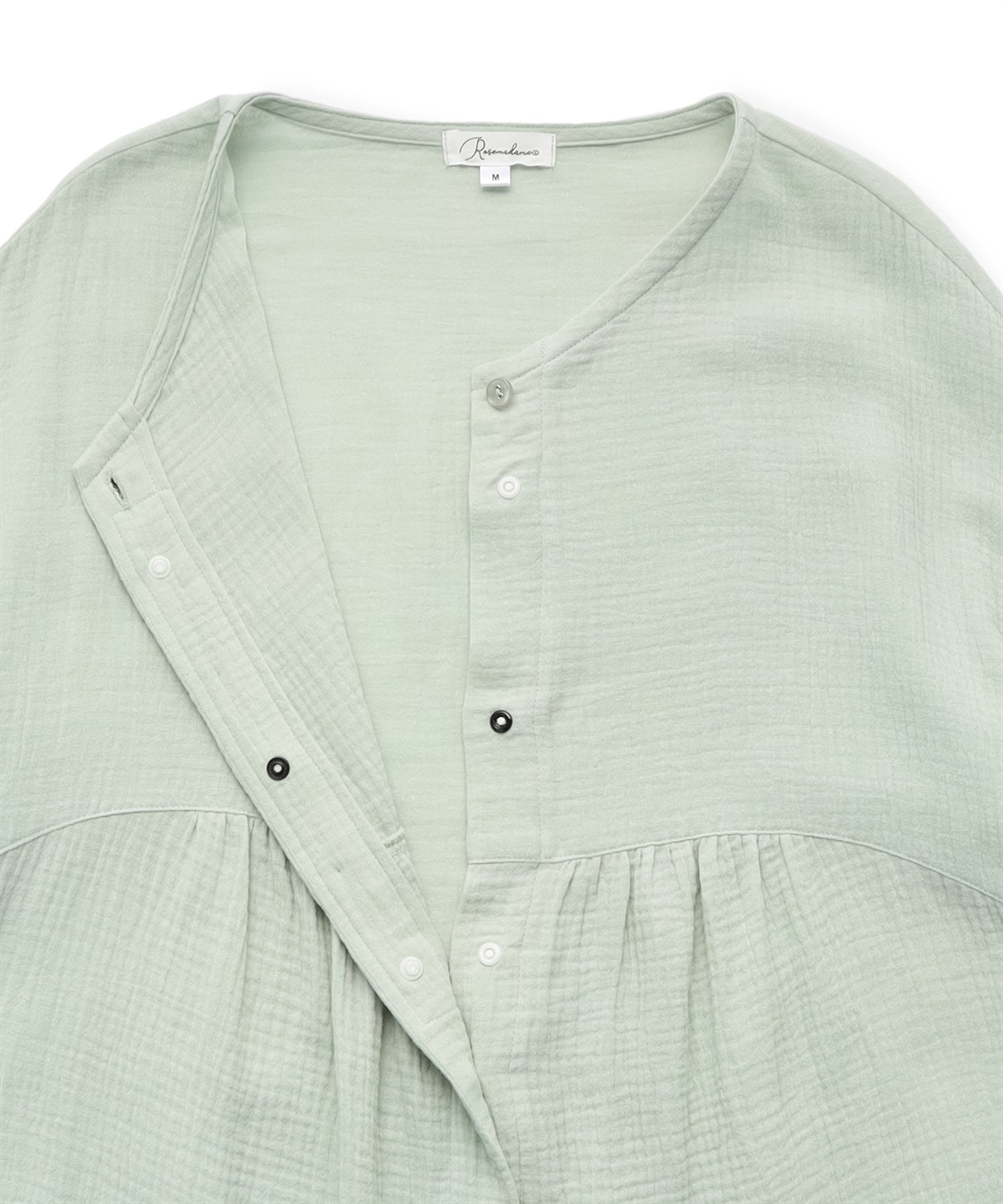 Rosemadame コットン100％ ダブルガーゼ ボリューム袖ネグリジェ/ワンピース(産前・産後対応 マタニティ＆授乳服 パジャマ/ルームウェア)_sub_25