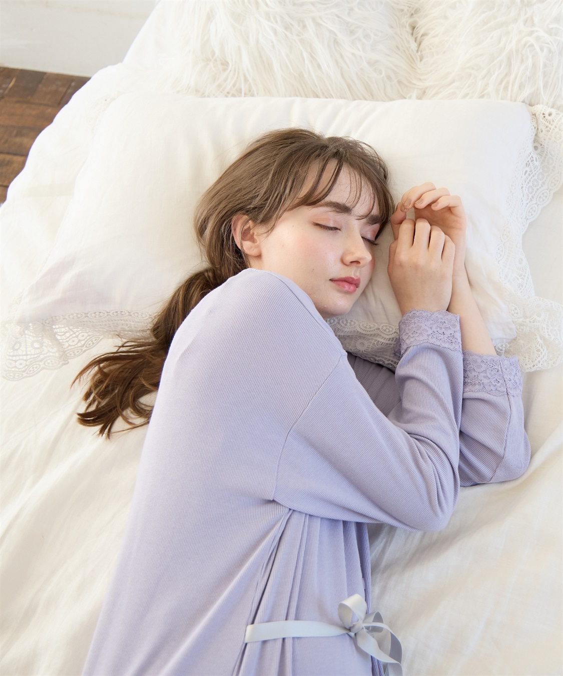 Rosemadame レース使いネグリジェ/ パジャマ(産前・産後対応 マタニティ＆授乳服 ルームウェア)_sub_14