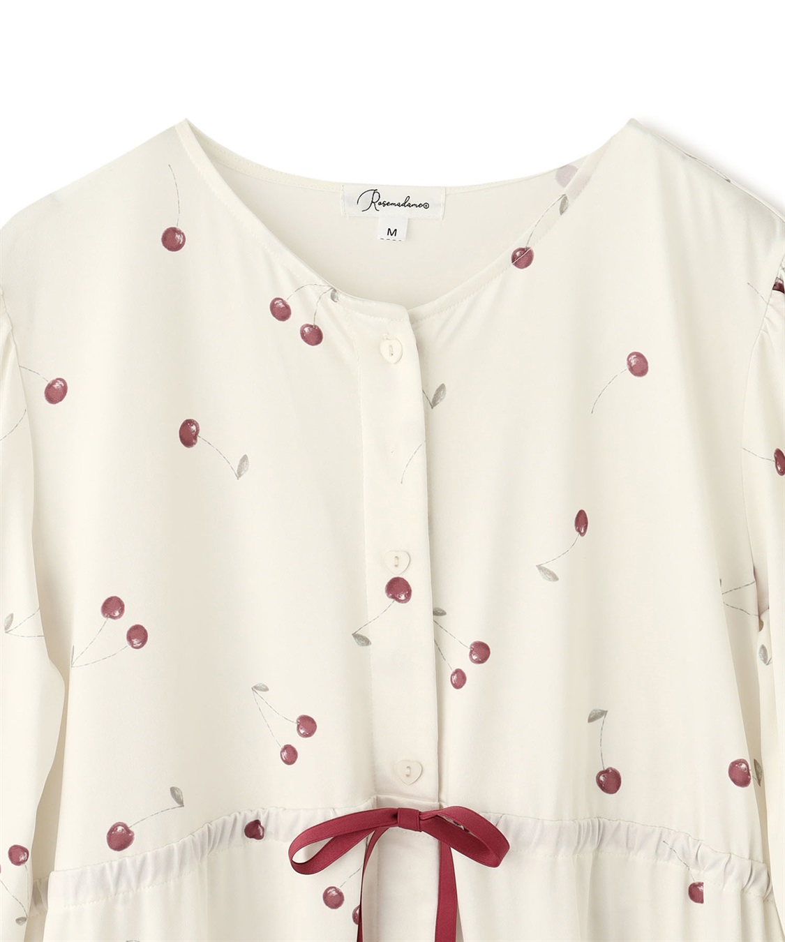 Rosemadame ニットサテン無地・チェリー柄ネグリジェ パジャマ/ルームウェア（マタニティ/授乳服）授乳楽々 妊婦服 産前・産後対応_sub_21