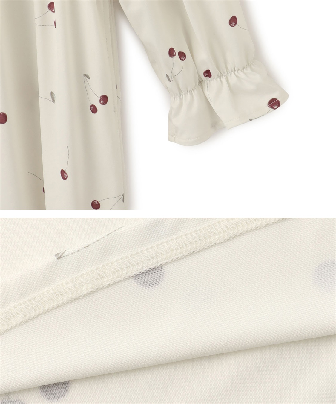 Rosemadame ニットサテン無地・チェリー柄ネグリジェ パジャマ/ルームウェア（マタニティ/授乳服）授乳楽々 妊婦服 産前・産後対応_sub_22