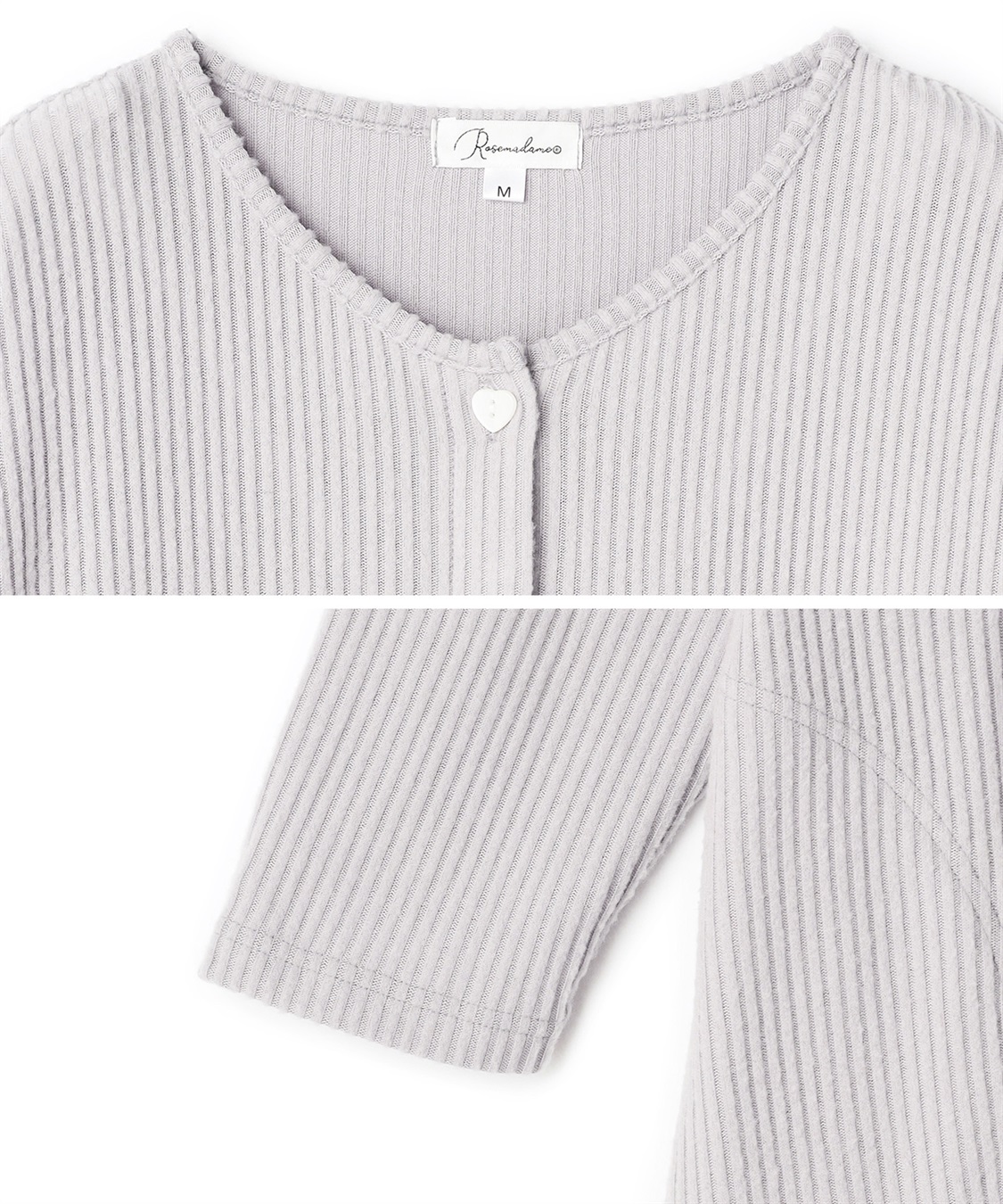 Rosemadame リブ起毛ネグリジェ/ワンピースパジャマ/ルームウェア（マタニティ/授乳服）授乳楽々 妊婦服 産前・産後対応_sub_24