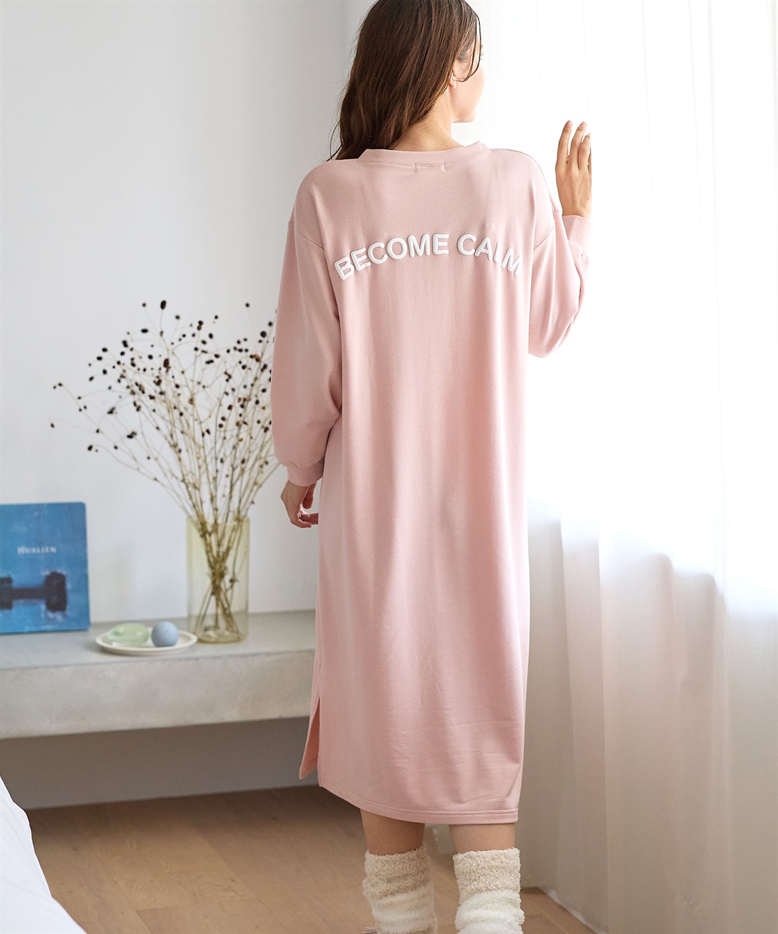 Rosemadame ストレッチバッグロゴルームワンピース/パジャマ/ルームウェア（マタニティ/授乳服）授乳楽々 妊婦服 産前・産後対応_sub_9