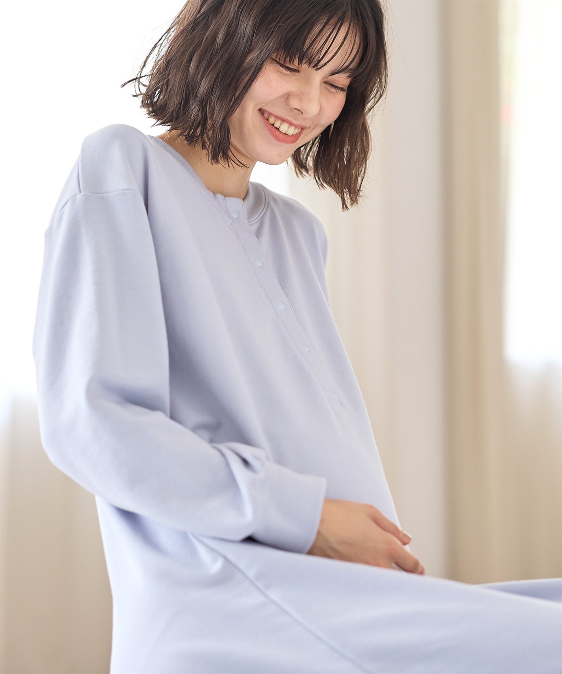 Rosemadame ストレッチバッグロゴルームワンピース/パジャマ/ルームウェア（マタニティ/授乳服）授乳楽々 妊婦服 産前・産後対応_sub_14