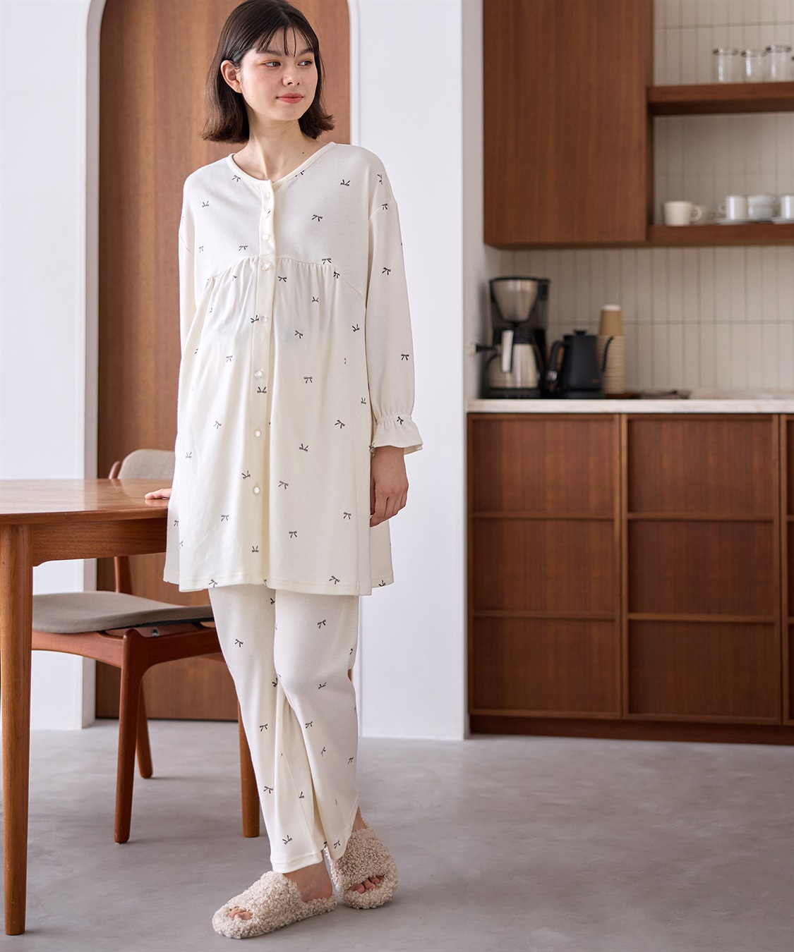 Rosemadame T/Cスムースリボン柄パジャマ_sub_1