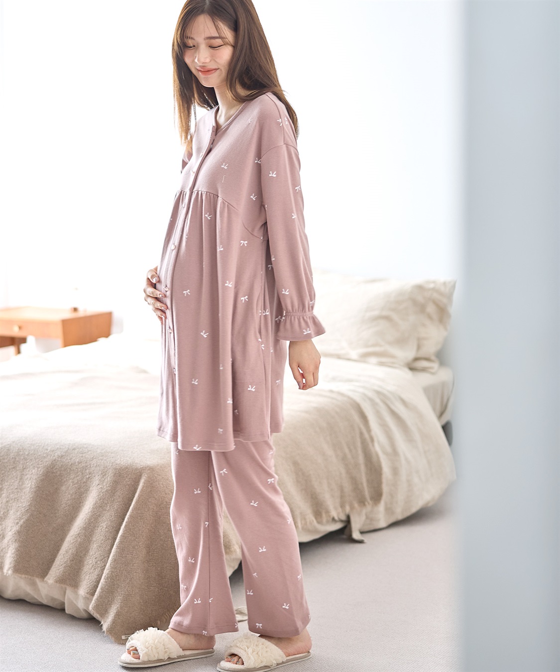 Rosemadame T/Cスムースリボン柄パジャマ_sub_8