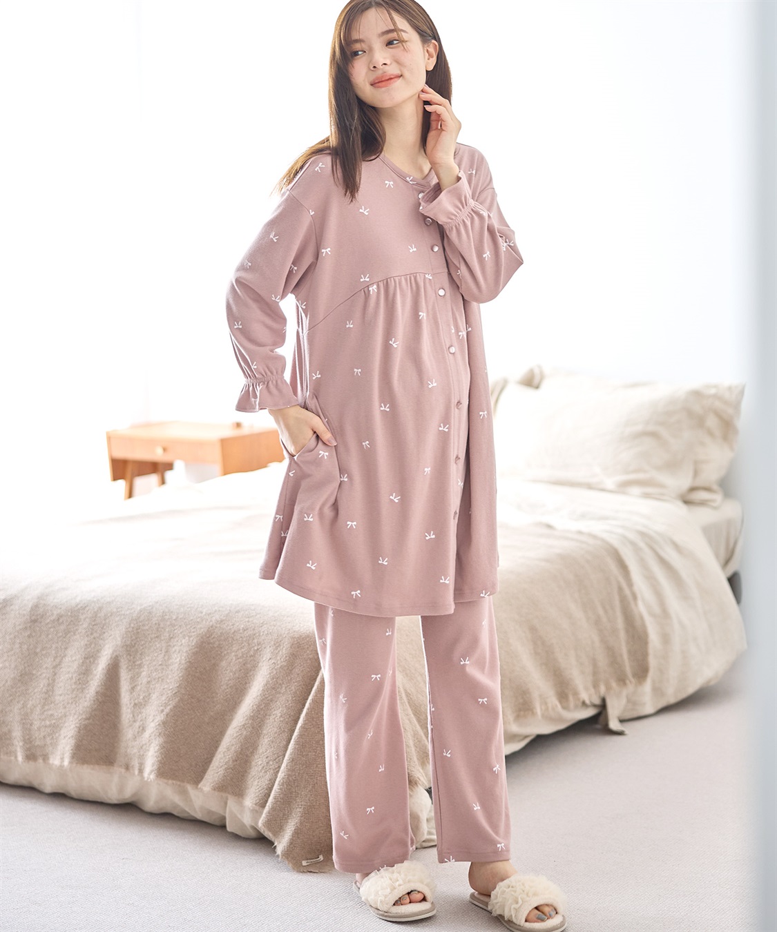 Rosemadame T/Cスムースリボン柄パジャマ_sub_9