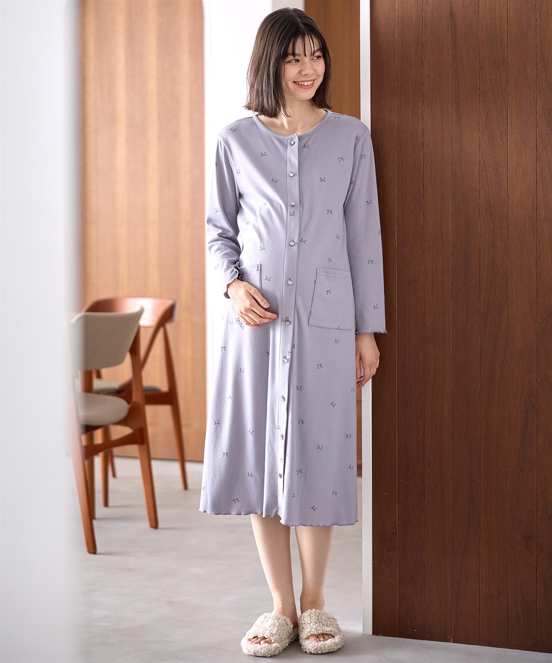 Rosemadame T/Cスムースリボン柄ネグリジェ_sub_3