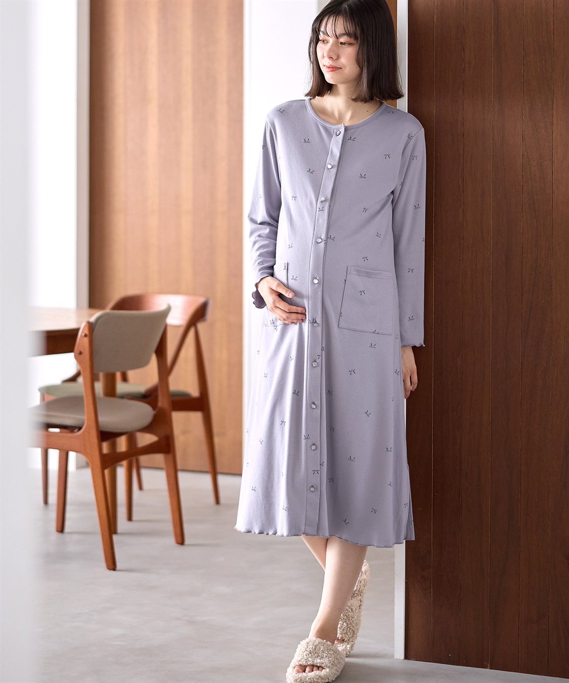 Rosemadame T/Cスムースリボン柄ネグリジェ_sub_4