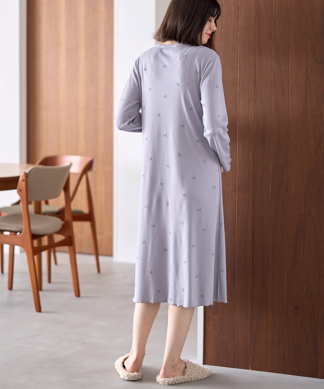 Rosemadame T/Cスムースリボン柄ネグリジェ_sub_5