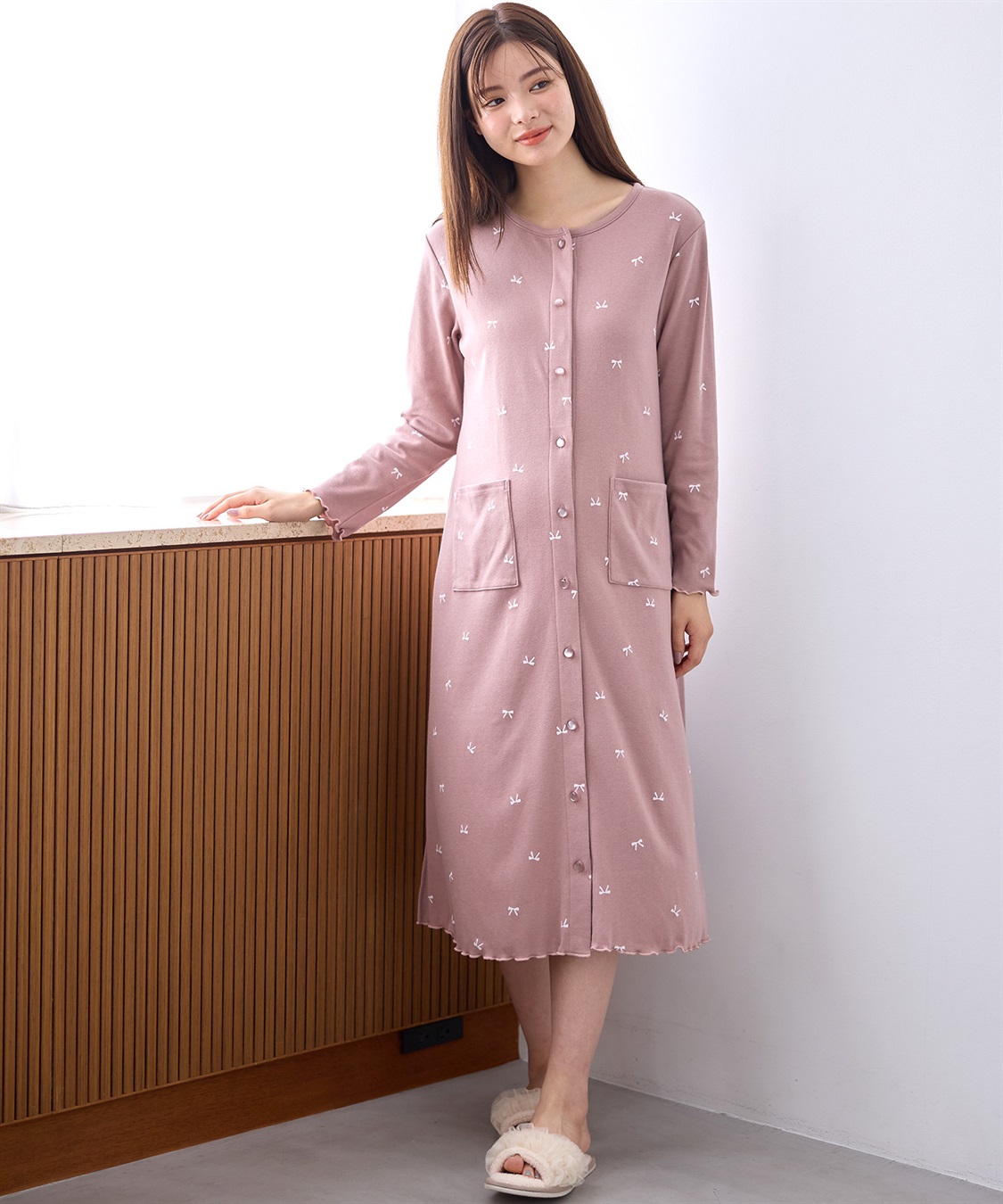 Rosemadame T/Cスムースリボン柄ネグリジェ_sub_7