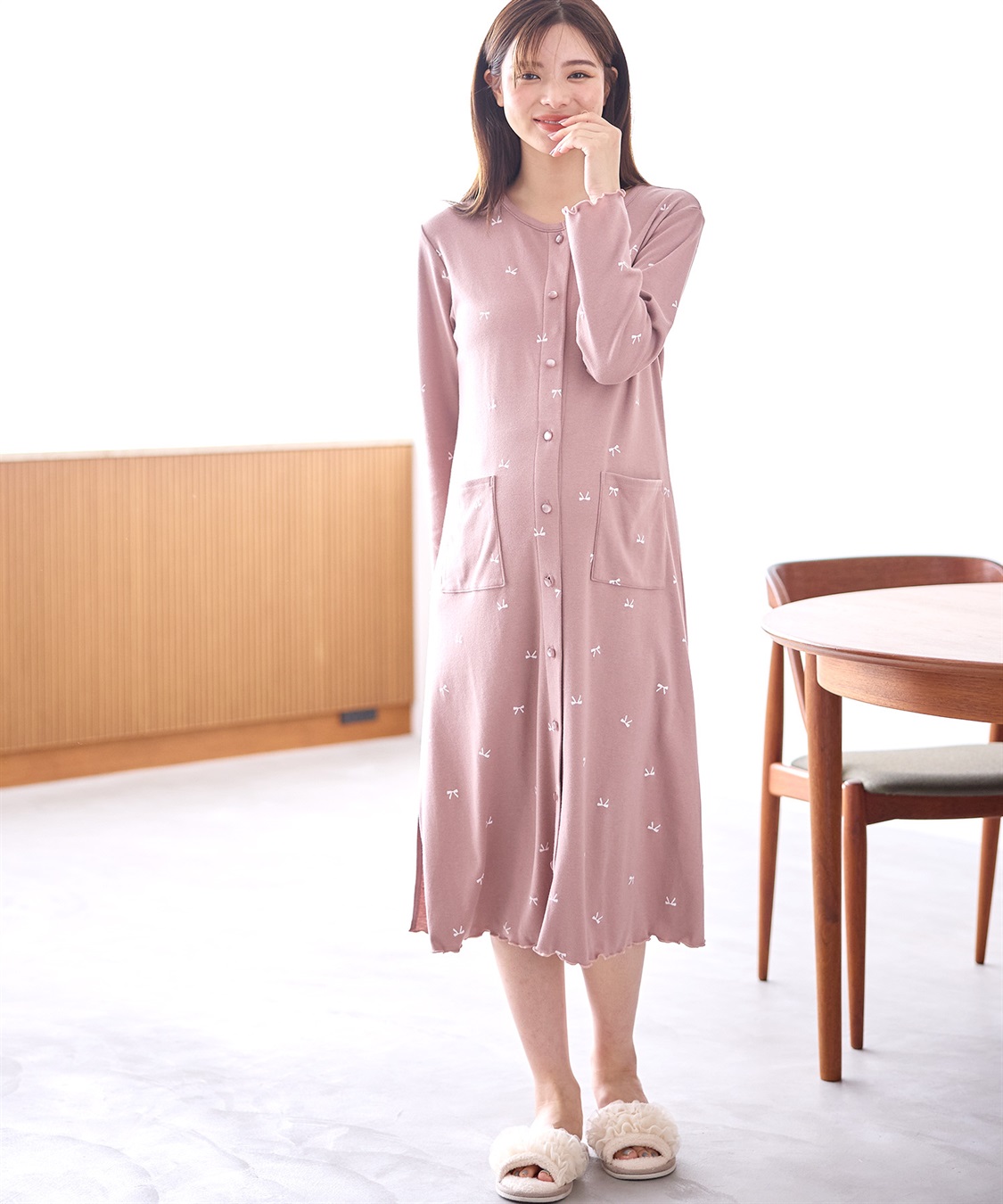 Rosemadame T/Cスムースリボン柄ネグリジェ_sub_8