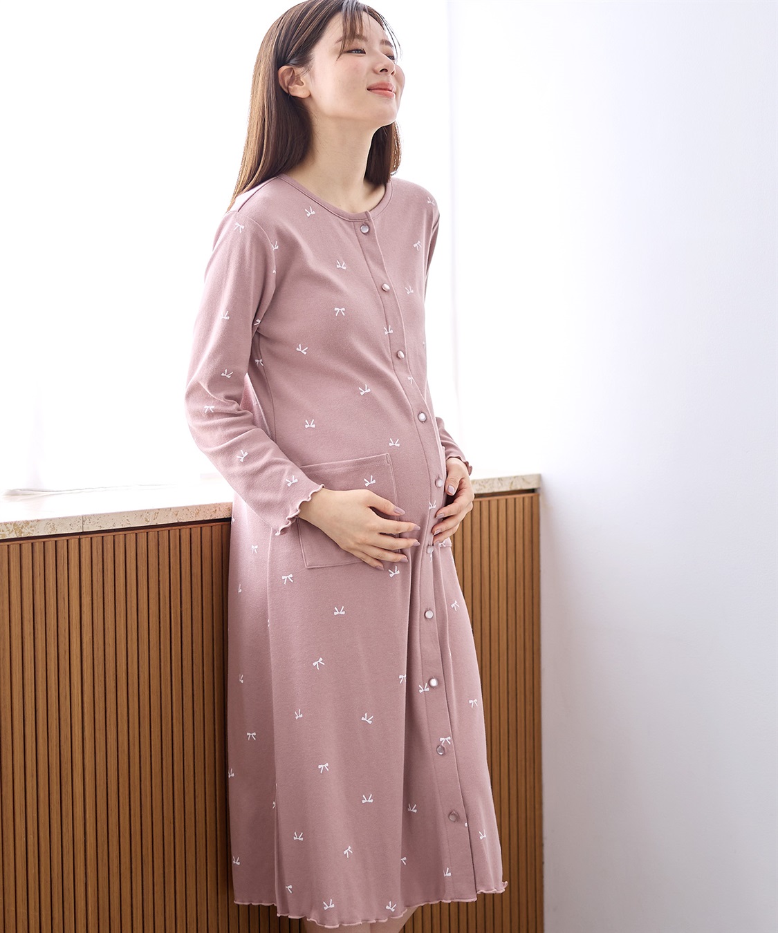 Rosemadame T/Cスムースリボン柄ネグリジェ_sub_9