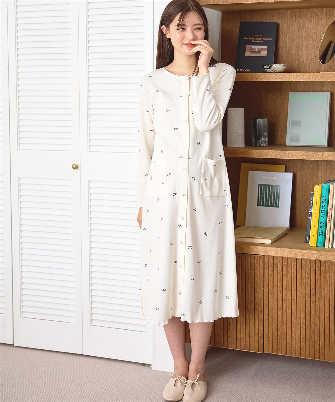 Rosemadame T/Cスムースリボン柄ネグリジェ_sub_12