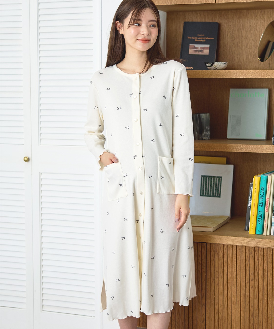 Rosemadame T/Cスムースリボン柄ネグリジェ_sub_13