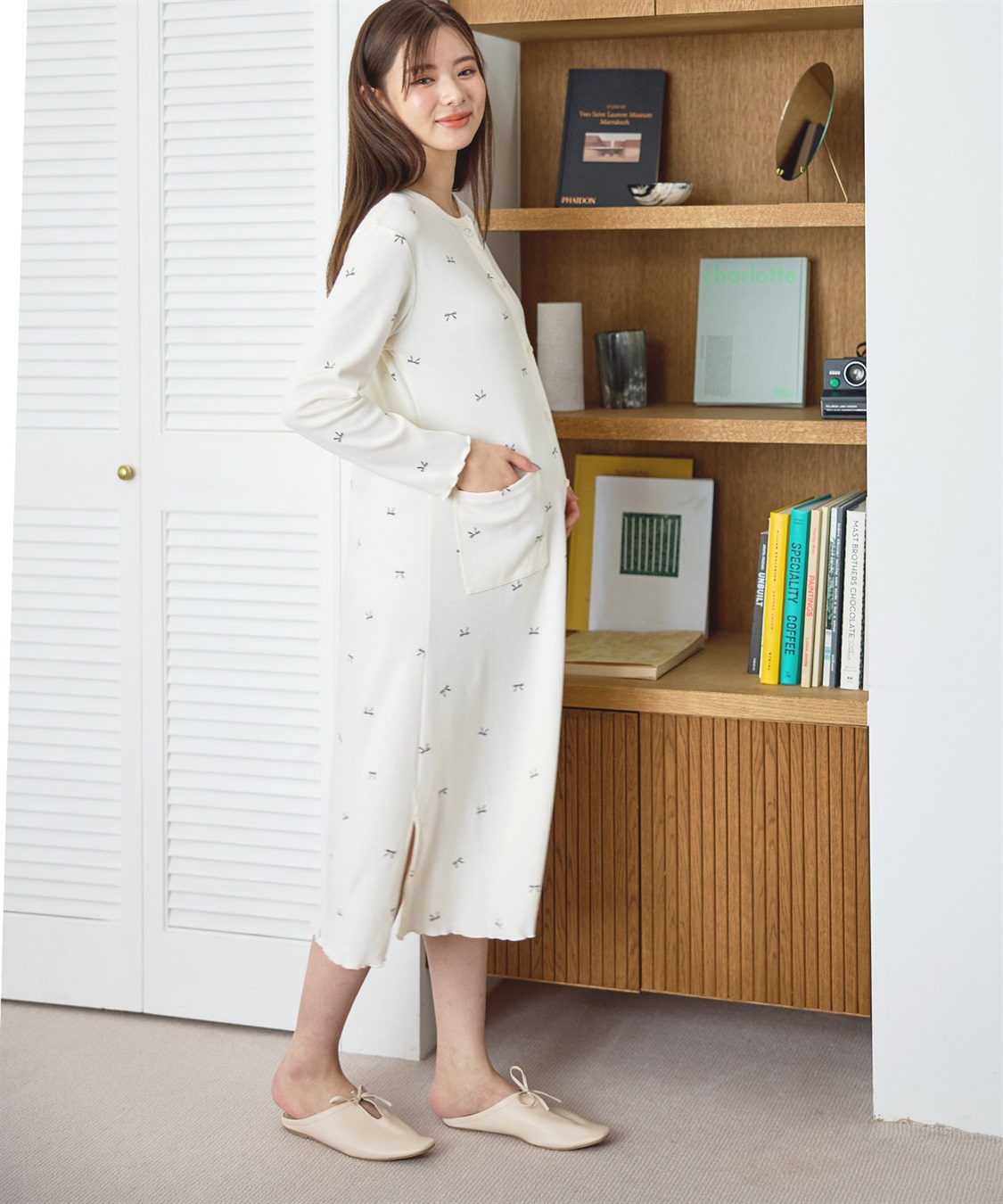 Rosemadame T/Cスムースリボン柄ネグリジェ_sub_14