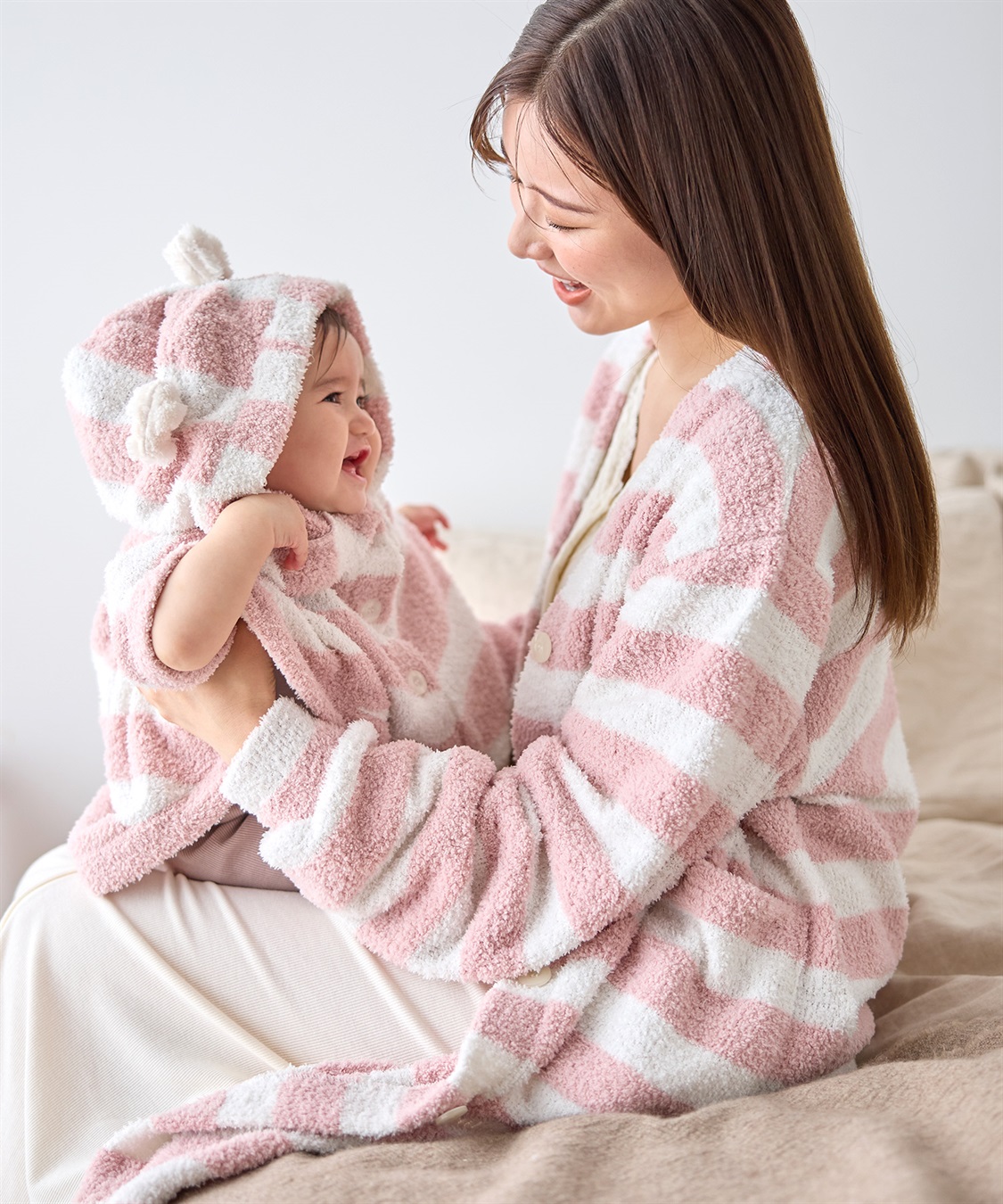 Rosemadame モコモコニットソー ボーダーカーディガン/パジャマ/ルームウェア（マタニティ/授乳服）授乳楽々 妊婦服 産前・産後対応_sub_19