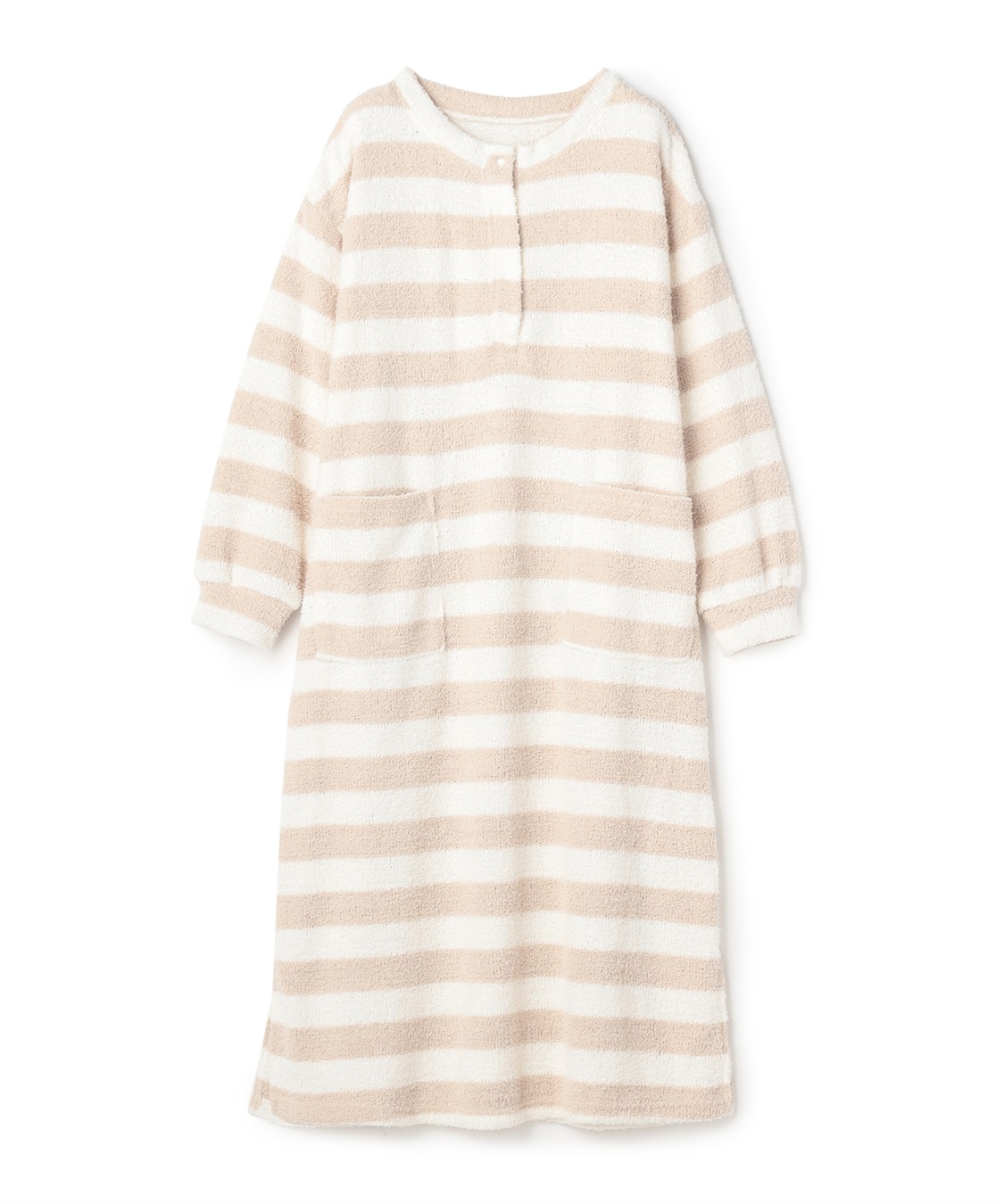 Rosemadame モコモコニットソー ボーダーワンピースパジャマ/ルームウェア（マタニティ/授乳服）授乳楽々 妊婦服 産前・産後対応_sub_15