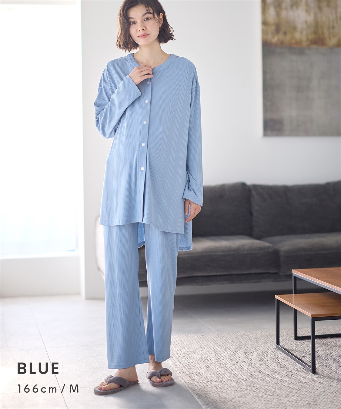 Rosemadame 【セット】ランダムリブパジャマ(産前・産後対応 マタニティ＆授乳服 ルームウェア)_sub_3