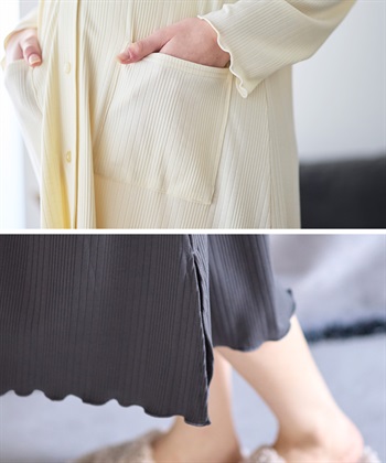 Rosemadame ランダムリブネグリジェ/長袖ワンピース(産前・産後対応 マタニティ＆授乳服 パジャマ/ルームウェア)_subthumb_16