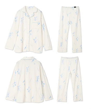 Rosemadame ベア天竺チューリップ柄・無地パジャマ(産前・産後対応 マタニティ＆授乳服 ルームウェア 上下セット)_subthumb_22