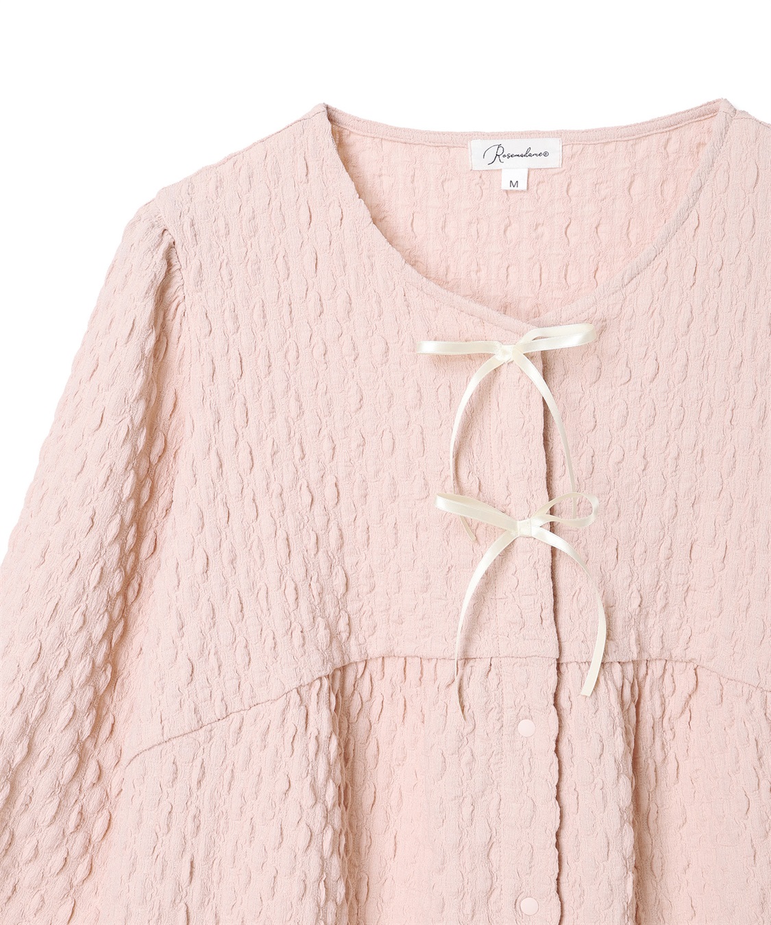 Rosemadame ふくれシャーリングリボンパジャマ(産前・産後対応 マタニティ＆授乳服 ルームウェア 上下セット)_sub_24