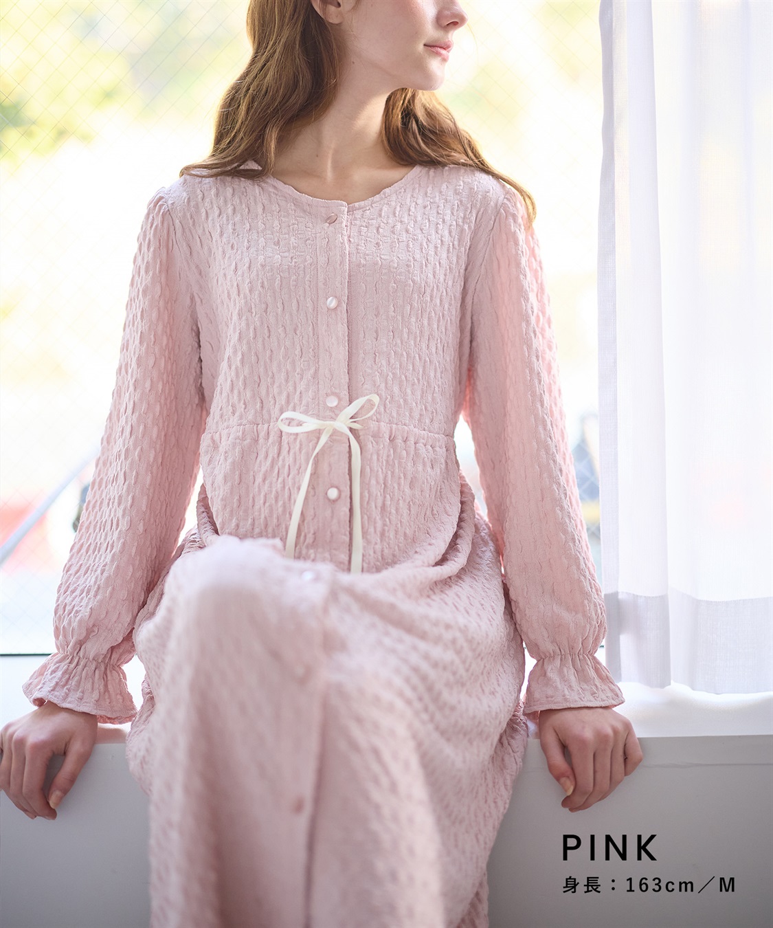 Rosemadame ふくれシャーリングリボンネグリジェ/ ワンピースパジャマ(産前・産後対応 マタニティ＆授乳服 ルームウェア)_sub_20