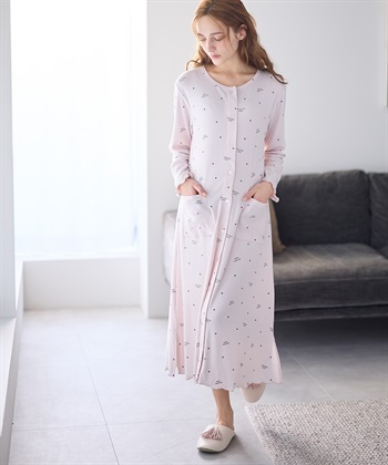 Rosemadame ストレッチリブ　ロゴハートネグリジェ/ ワンピースパジャマ(産前・産後対応 マタニティ＆授乳服 ルームウェア)_subthumb_8