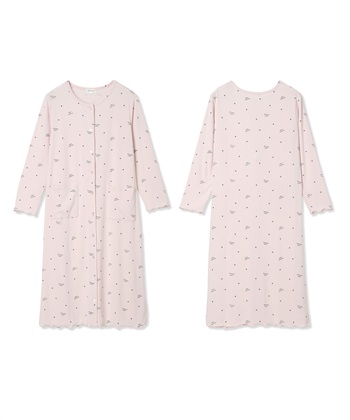 Rosemadame ストレッチリブ　ロゴハートネグリジェ/ ワンピースパジャマ(産前・産後対応 マタニティ＆授乳服 ルームウェア)_subthumb_22
