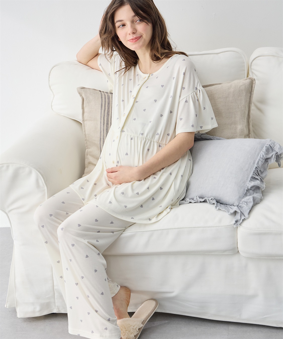 Rosemadame 接触冷感ハート柄パジャマ_sub_3